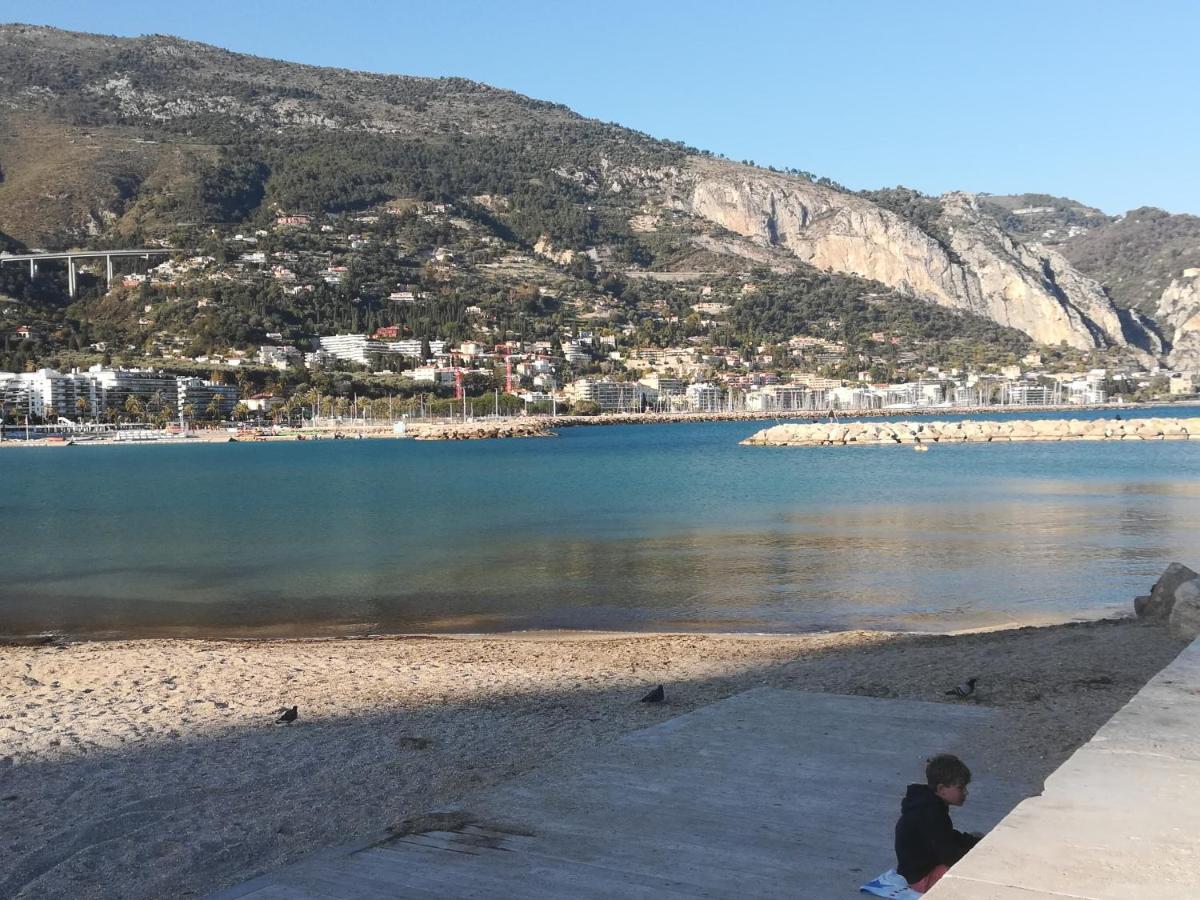 Villa Azzurra Menton Apt Luxe, Front Mer, 4Th Floor Of 5, Wifi, Tvsat, Climate Екстер'єр фото