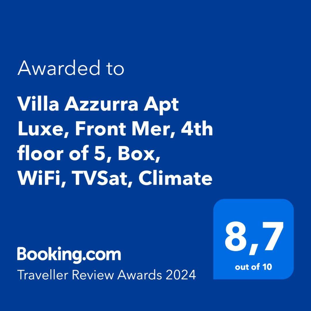 Villa Azzurra Menton Apt Luxe, Front Mer, 4Th Floor Of 5, Wifi, Tvsat, Climate Екстер'єр фото